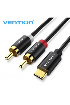 Cáp chuyển đổi Type-C to 2 RCA dài 0,5m Vention BGDBD